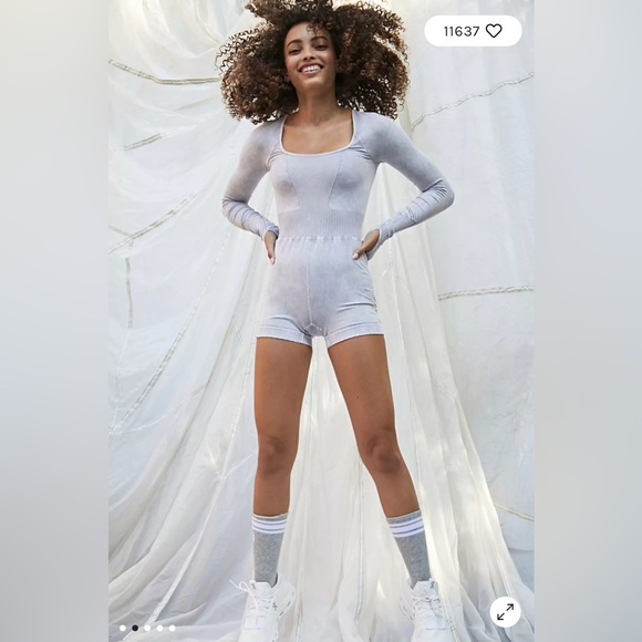 NWOT Free People Good Karma Long Sleeve Runsie - Picture 2 of 7